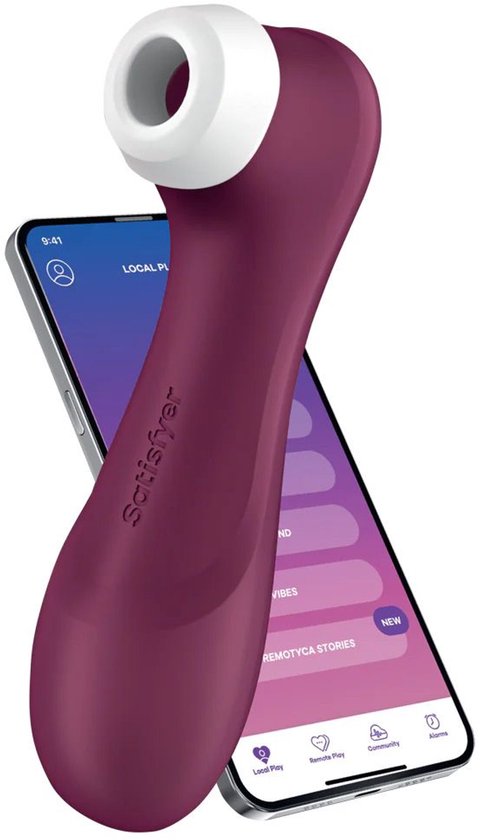 Satisfyer Pro 2 Generation 3 connecté, stimulateur clitoridien rouge